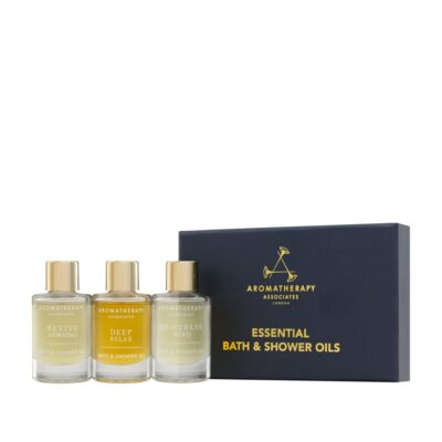 Bath, Body, Shower Aromatherapy Associates  | Essential Bath & Shower Oil Trio