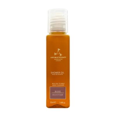 Bath, Body, Shower Aromatherapy Associates  | Travel Rose Shower Oil