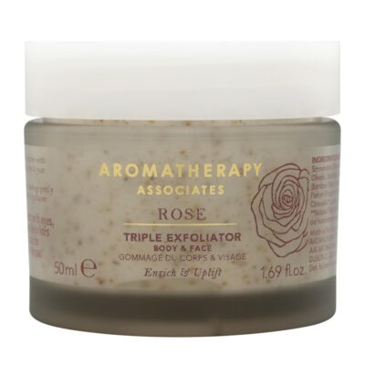 Bath, Body, Shower Aromatherapy Associates  | Travel Rose Triple Exfoliator